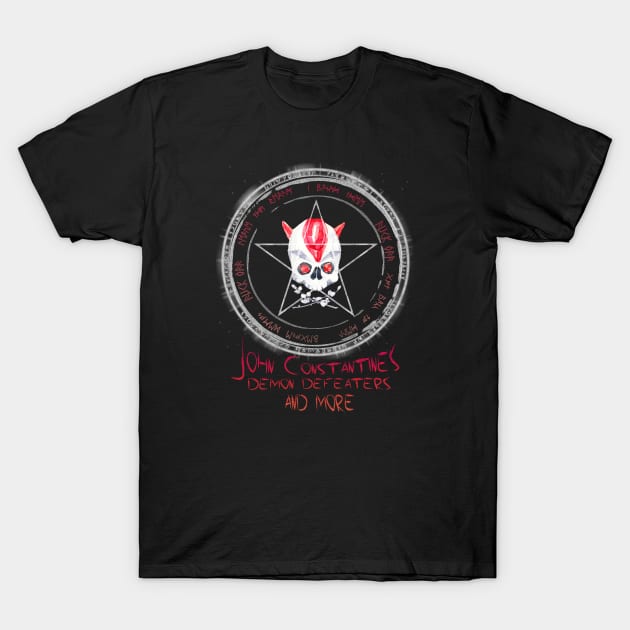 Constantine's Demon Defeaters T-Shirt by starcitysirens